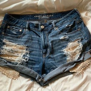 American Eagle Hi-Rise Festival Shorts